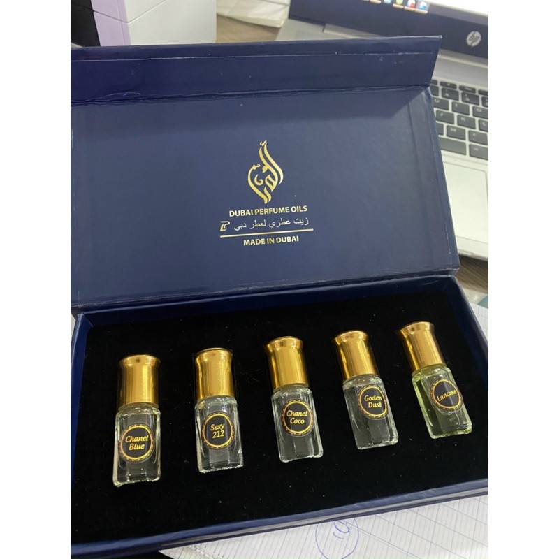 SET 5 TINH DẦU NƯỚC HOA DUBAI 5 x 3ml MINI | BigBuy360 - bigbuy360.vn