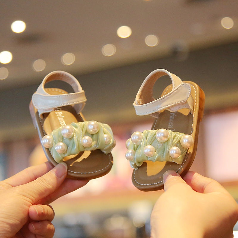 Giày Sandal Đế Mềm Chống Trượt Kiểu Phương Tây Thời Trang Mùa Hè Cho Bé Gái 1-2-3 Tuổi