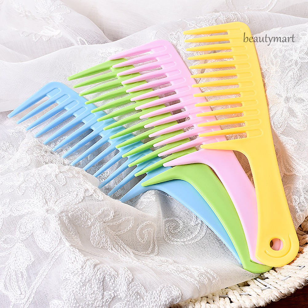 [Hàng mới về] Bộ 2 chiếc lược chải tóc xoăn răng lược rộng cho tạo kiểu tóc