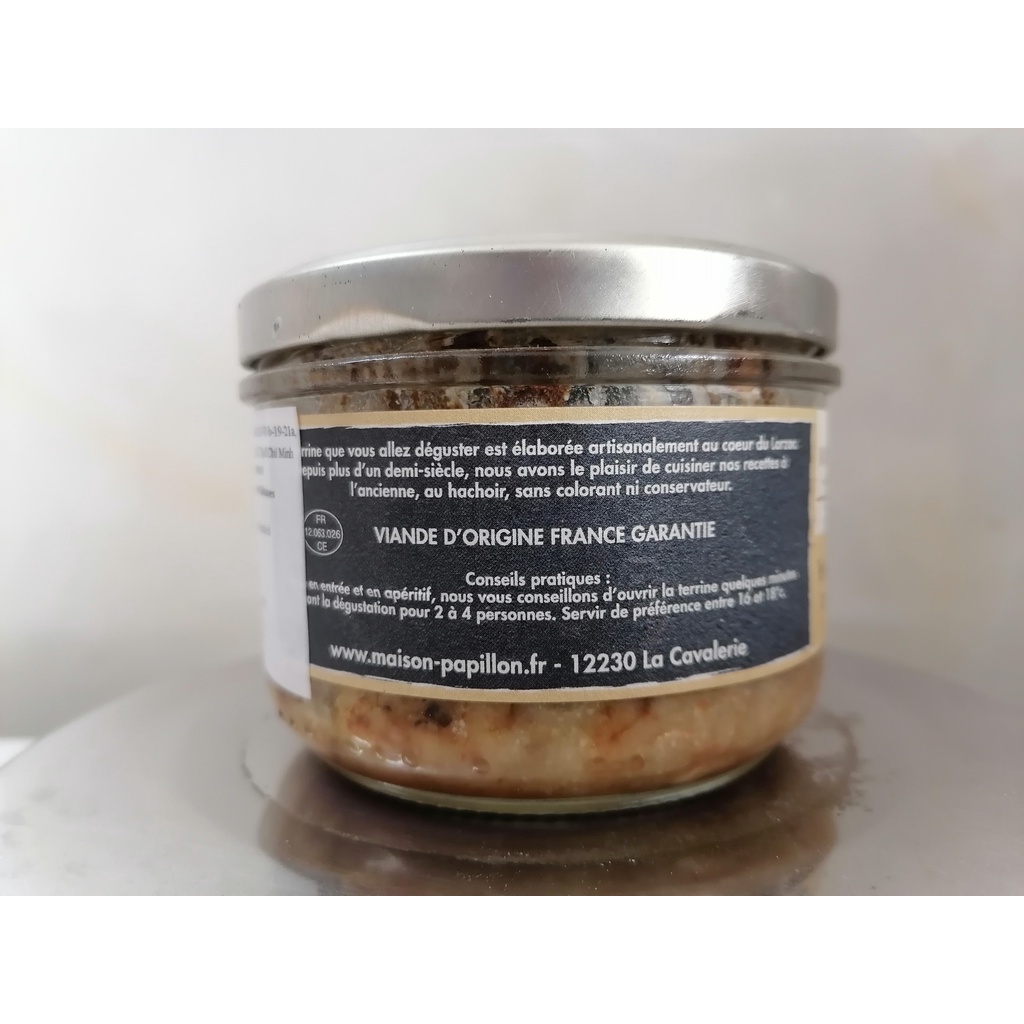 [160g] PA TÊ GAN, THỊT HEO RỪNG &amp; HẠT DẺ [France] MAISON PAPILLON Wild Boar &amp; Chestnut Terrine