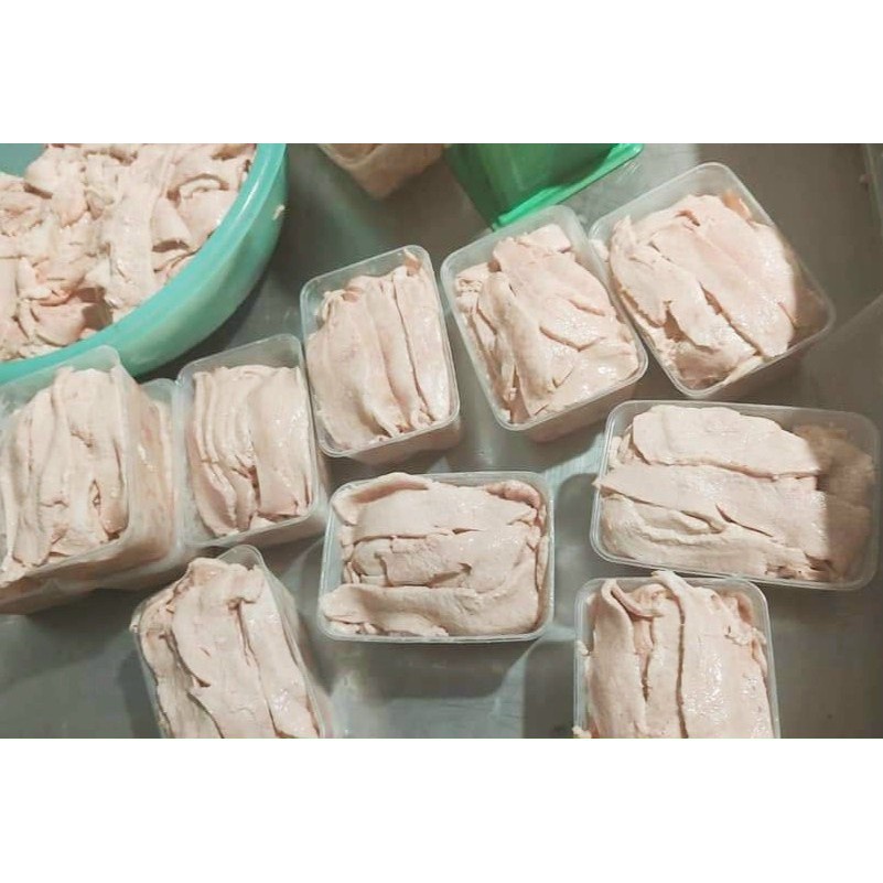 Vú heo cắt lát hộp 500gr (giao hỏa tốc TPHCM)