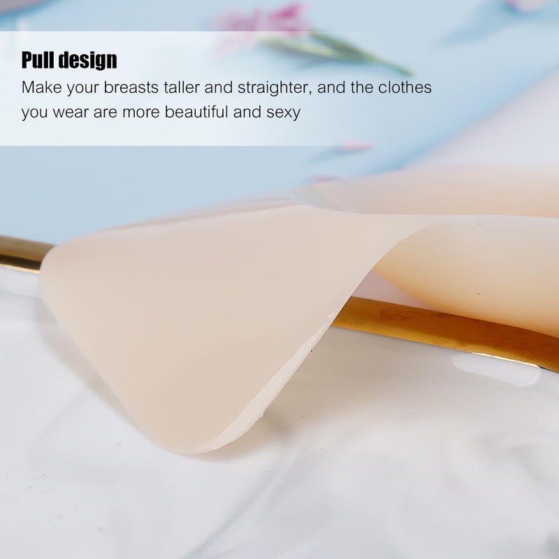 1 Cặp Miếng Dán Ngực Silicone Vô Hình Thoải Mái Chống Chảy Xệ Thân Thiện Với Làn Da