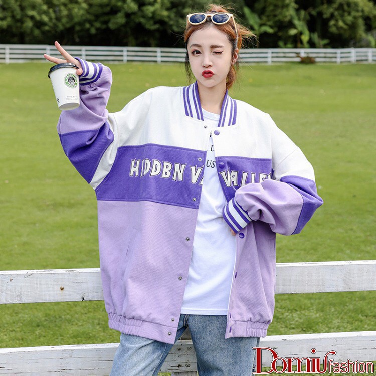 Áo Bomber Nỉ, Áo Bomber Nam Nữ Unisex Phối Chữ Valley Chất Liệu Nỉ -Domiu | BigBuy360 - bigbuy360.vn