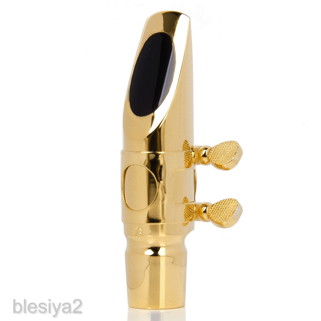 Miệng kèn Saxophone Alto bằng kim loại màu vàng kim với mối ghép