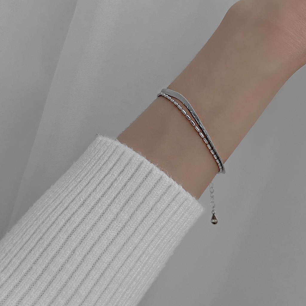 Vòng tay set hai dây liền B48 Choker Club