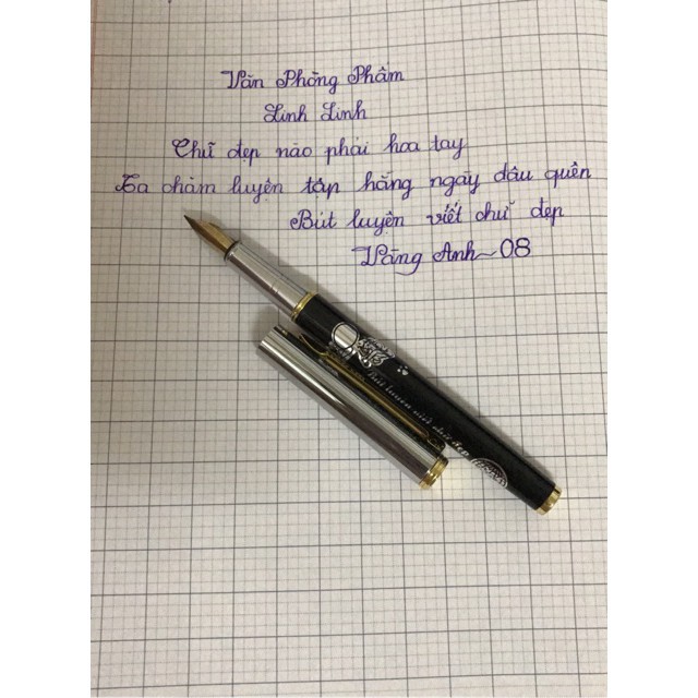 Sỉ Bút Mực 😍FREESHIP😍 15 Chiếc Bút Máy Vàng Anh 08