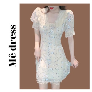 Đầm hoa nhí vintage, váy hoa nhí tiểu thư Mê dress MSP019