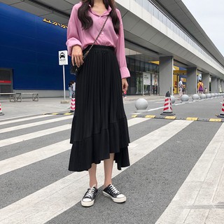 (hàng Có Sẵn) Chân Váy Nữ Lưng Cao