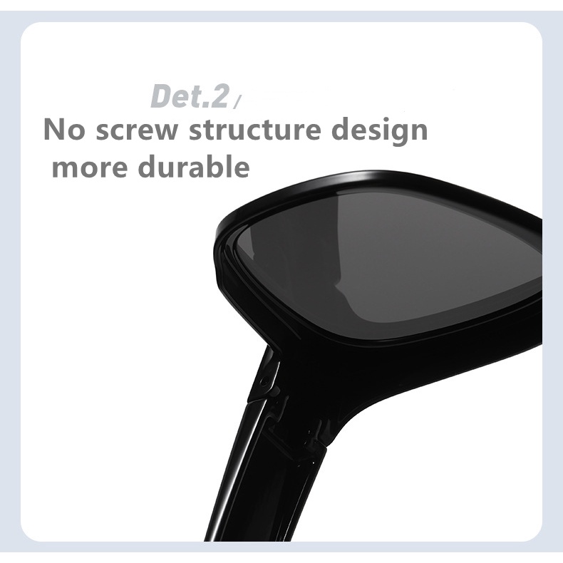 Kính Chống Nắng Phân Cực Chống Lóa Tròng Lớn Màu Đen Thời Trang Cho Nam Và Nữ