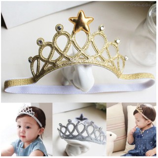 Băng đô hình vương miện xinh xắn dành cho bé gái