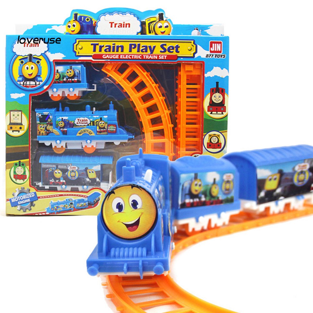 Đồ Chơi Lắp Ráp Đường Ray Xe Lửa Điện Diy Giáo Dục Sớm Cho Bé