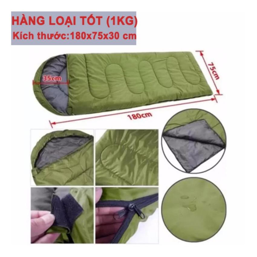 Túi ngủ cá nhân dành cho người lớn khi đi du lịch dã ngoại - Túi ngủ văn phòng tiện lợi