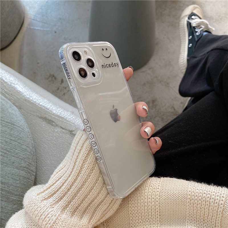 Ốp lưng iphone trong cạnh hình vuông mặt niceday 6s/6splus/7/7plus/8/8plus/x/xr/xs/11/12/pro/max/plus/promax-Awifi A2-11 | BigBuy360 - bigbuy360.vn