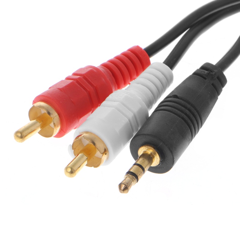 Cáp Chuyển Đổi Từ Giắc Cắm 3 5mm Sang 2 RCA Cho Laptop TV DVD