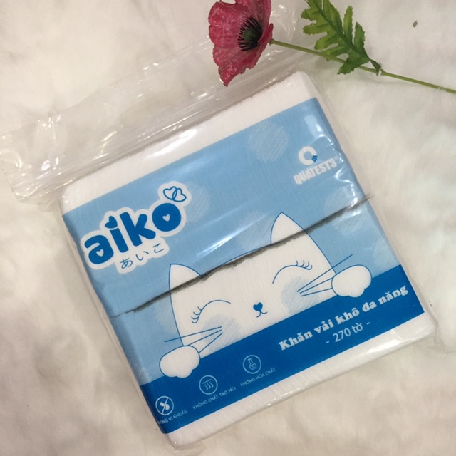 Khăn vải khô đa năng Aiko loại 300g và 500g