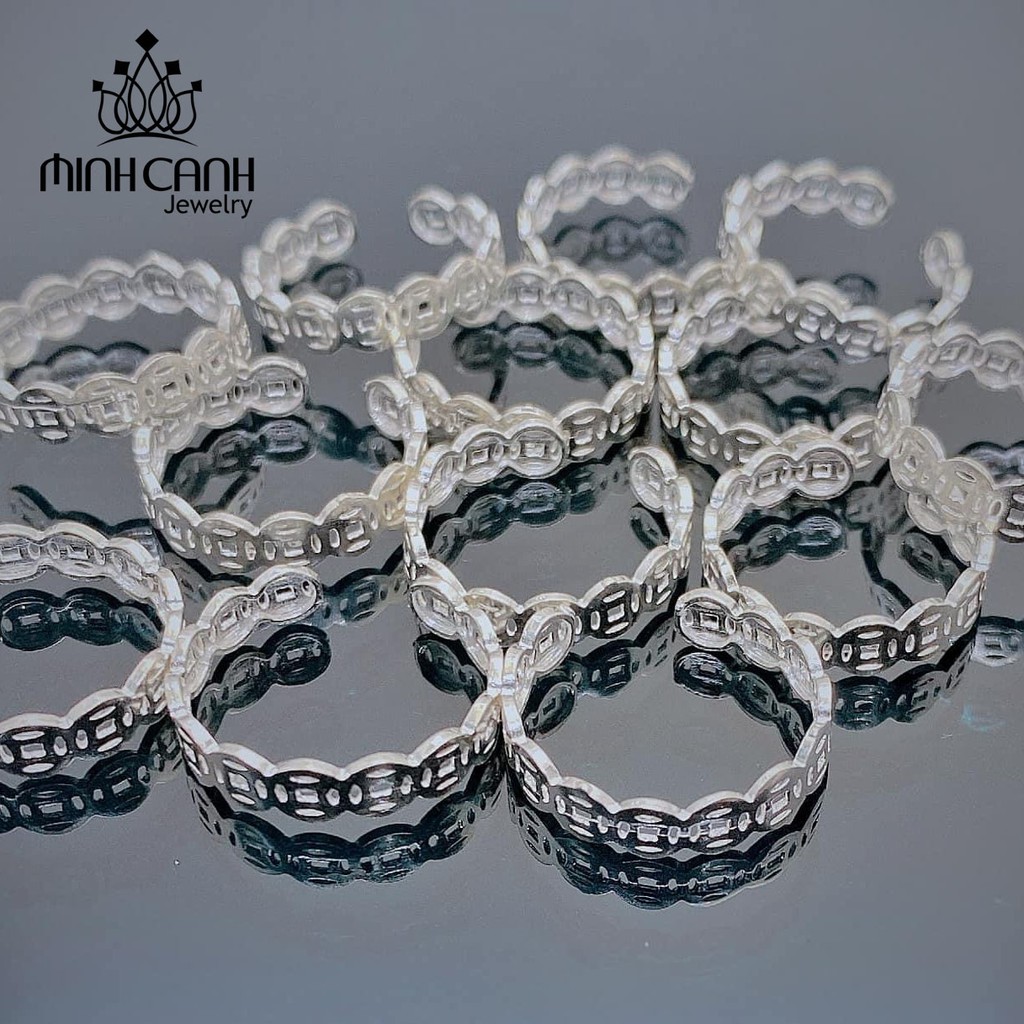 Nhẫn Kim Tiền Bạc Hở Freesize - Minh Canh Jewelry