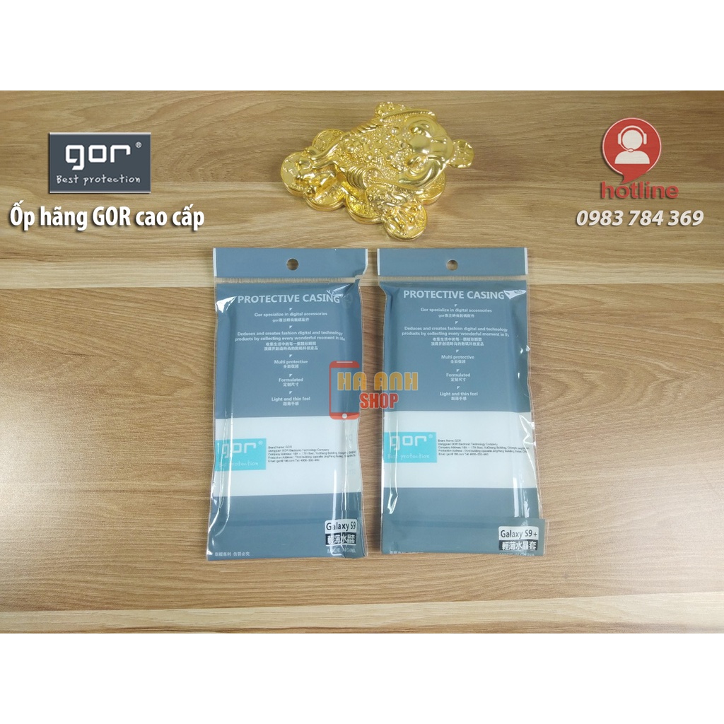 Ốp lưng dẻo GOR Samsung S9/ S9 Plus trong suốt, siêu dẻo, siêu mỏng, siêu nhẹ, siêu bền, ôm khít máy