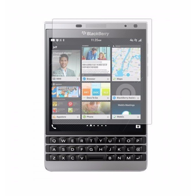 (Combo 2 miếng)Dán cường lực cho Blackberry Passport Silver