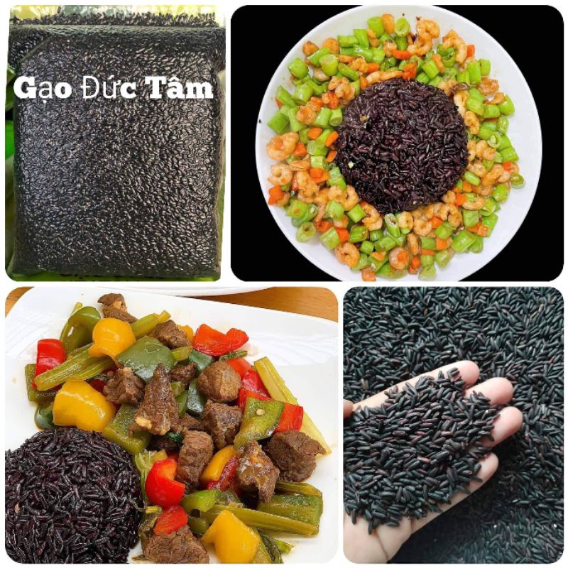 Gạo Lứt Đen Điện Biên hút chân không