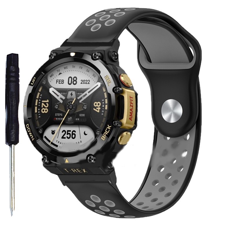 Dây Đeo Silicon Thoáng Khí Cho Đồng Hồ Thông Minh Huami Amazfit T-Rex 2 Xiaomi Amazfit T-Rex / T Rex Pro 2