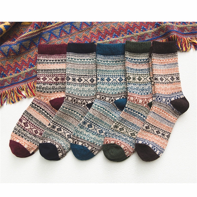 [TonaShoe] Tất Thổ Cẩm Cổ Cao Nhiều Loại Phù Hợp Cả Nam Và Nữ M19