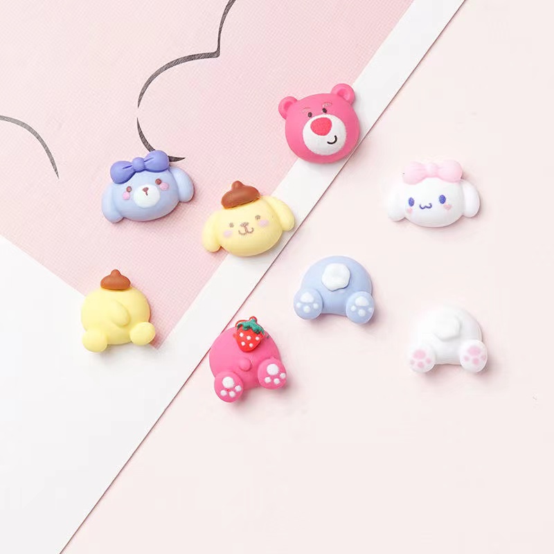 1 Gói Vật Liệu Resin Mini Hình Động Vật Hoạt Hình Tự Làm Trang Sức Thủ Công DIY