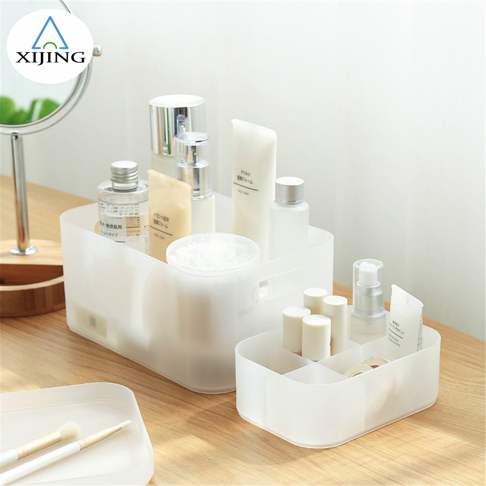 Plastic Matte Transparent Cover Cosmetic Desktop Multifunctional Storage Box