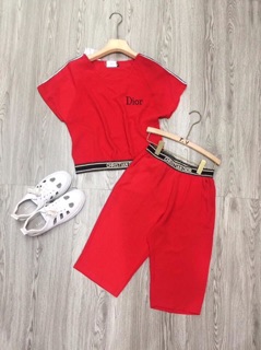 Bộ đũi lửng dior đũi mát