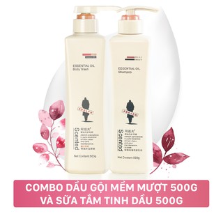 Combo Dầu Gội Mềm Mượt 500ml Và Sữa Tắm Tinh Dầu Mê Hoặc Diệu Kỳ 500ml Adolph Việt Nam