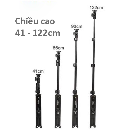 Gậy chụp ảnh 3 chân có điều khiển Yunteng VCT-1388 chính hãng