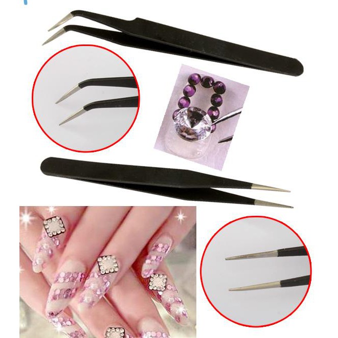 [Hàng mới về] Nhíp gắp đá trang trí móng tay chất lượng cao