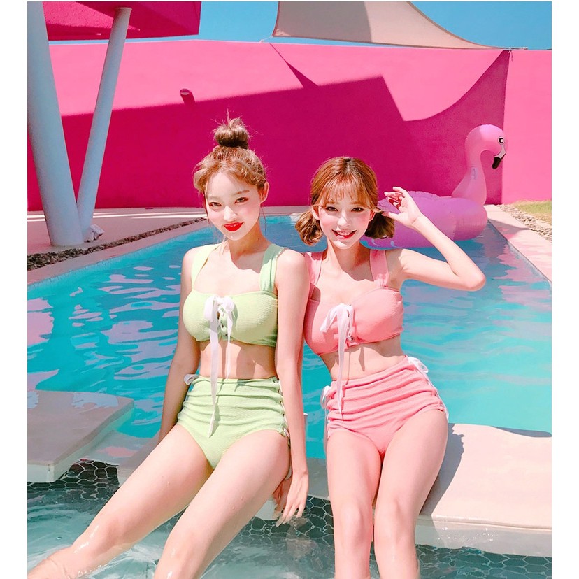 Bikini ruy băng xanh bạc hà (có clip sản phẩm ^^) | BigBuy360 - bigbuy360.vn