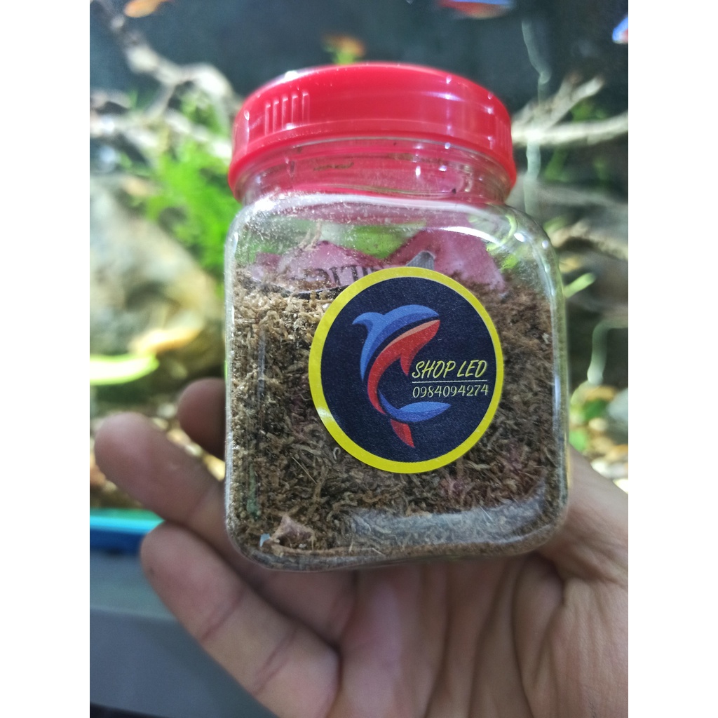 Trùn huyết sấy khô  -Thức ăn dinh dưỡng cho cá thần tiên, cá đĩa, betta -phụ kiện thủy sinh-Shopleo