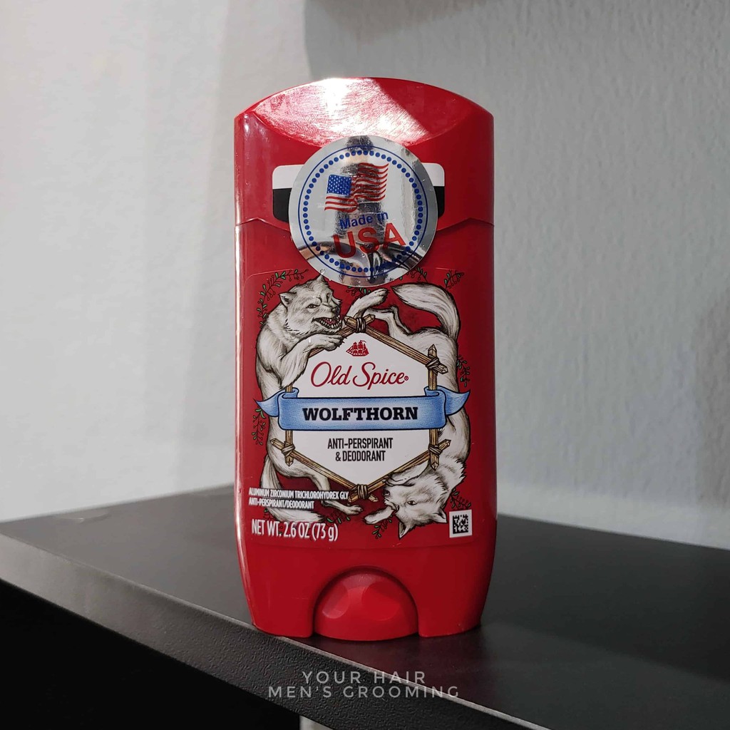 Lăn khử mùi Old Spice Wolfthorn 73gr - Múi Cam Vani - Chính hãng USA