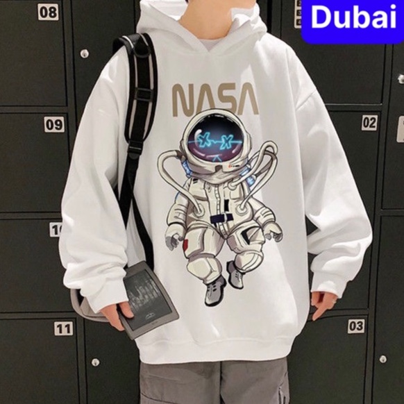 ÁO KHOÁC HOODIE NAM NỮ UNISEX CHẤT NỈ IN HÌNH NASA PHONG CÁCH HOT 2022 - DUBAI FASHION