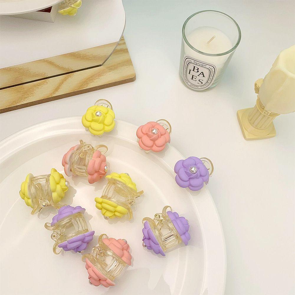 Kẹp Tóc Hoa Trà Màu Kẹo Ngọt Thời Trang Hàn Quốc WMES15H