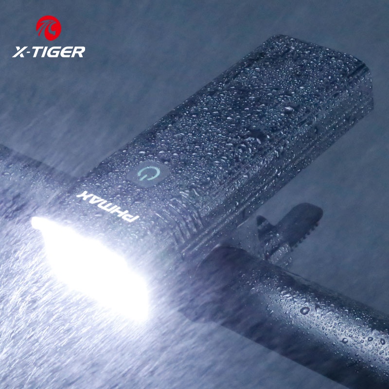 Đèn chiếu sáng X-TIGER gắn phía trước xe đạp USB có thể sạc lại 1500 Lumen