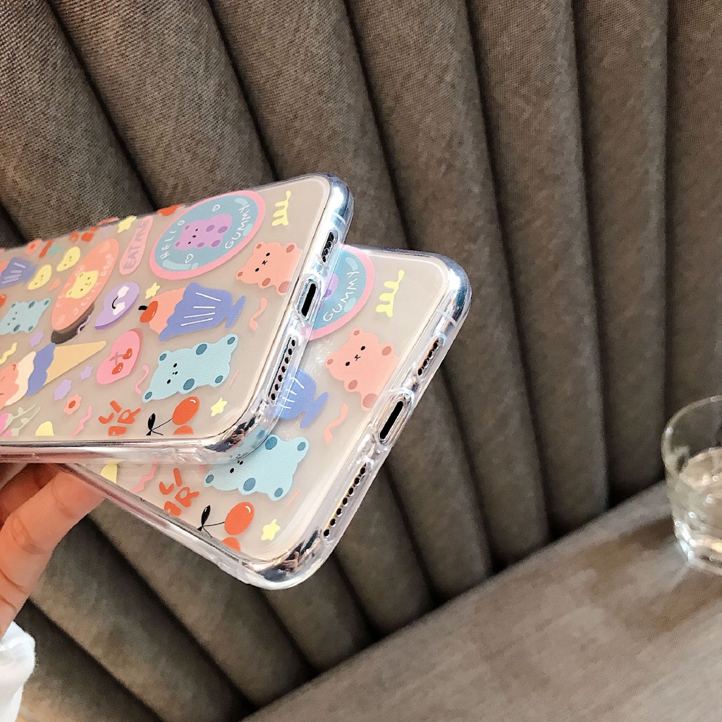 Ốp điện thoại silicone TPU mềm trong suốt họa tiết đáng yêu cho IPhone 11 11pro max XSmax XR 6 7 8 6Plus 8plus | BigBuy360 - bigbuy360.vn