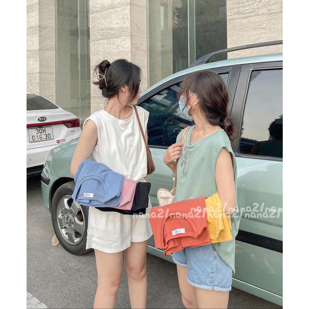 áo thun nữ phông cộc tay TANKTOP ZRRR sắc màu phông chất cotton 4 chiều mềm mịn