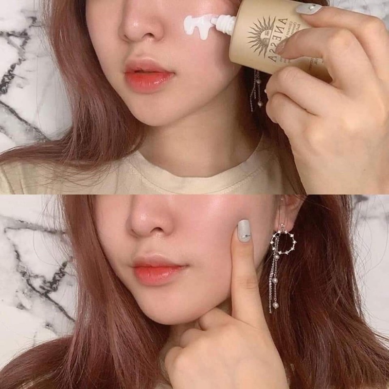Sữa Chống Nắng Anessa Dưỡng Da Kiềm Dầu 60ml (Mẫu Mới 2022) Perfect UV Sunscreen Skincare Milk N SPF50+ PA++++