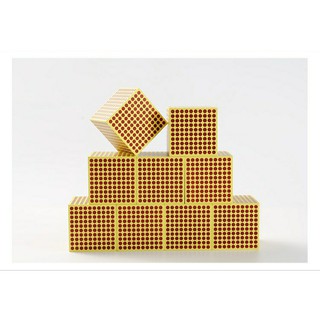 Giáo cụ montessori - 9 khối gỗ 1000