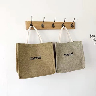 túi cói MERCI siêu hot