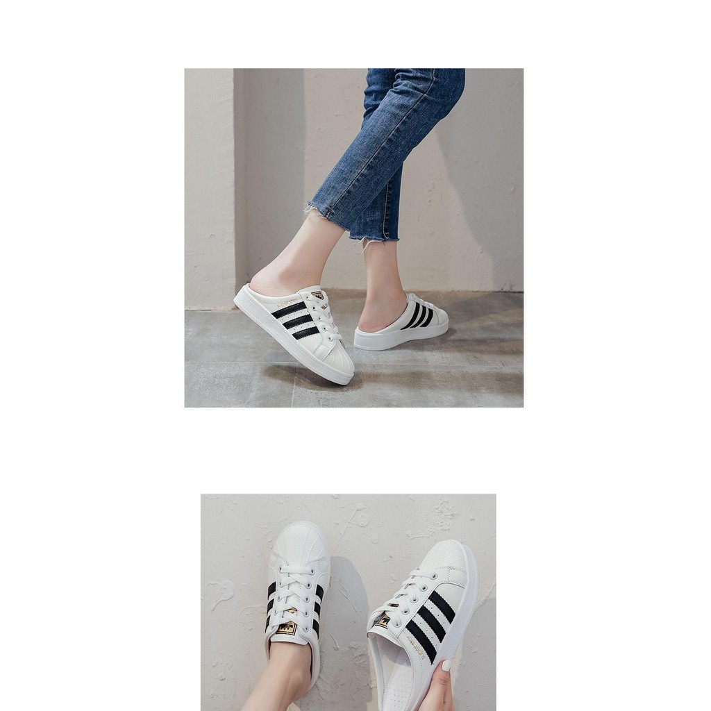 Giày nữ superstar, giày lười nữ hở gót | BigBuy360 - bigbuy360.vn