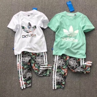 Bộ cotton Adidas bé gái sz lớn