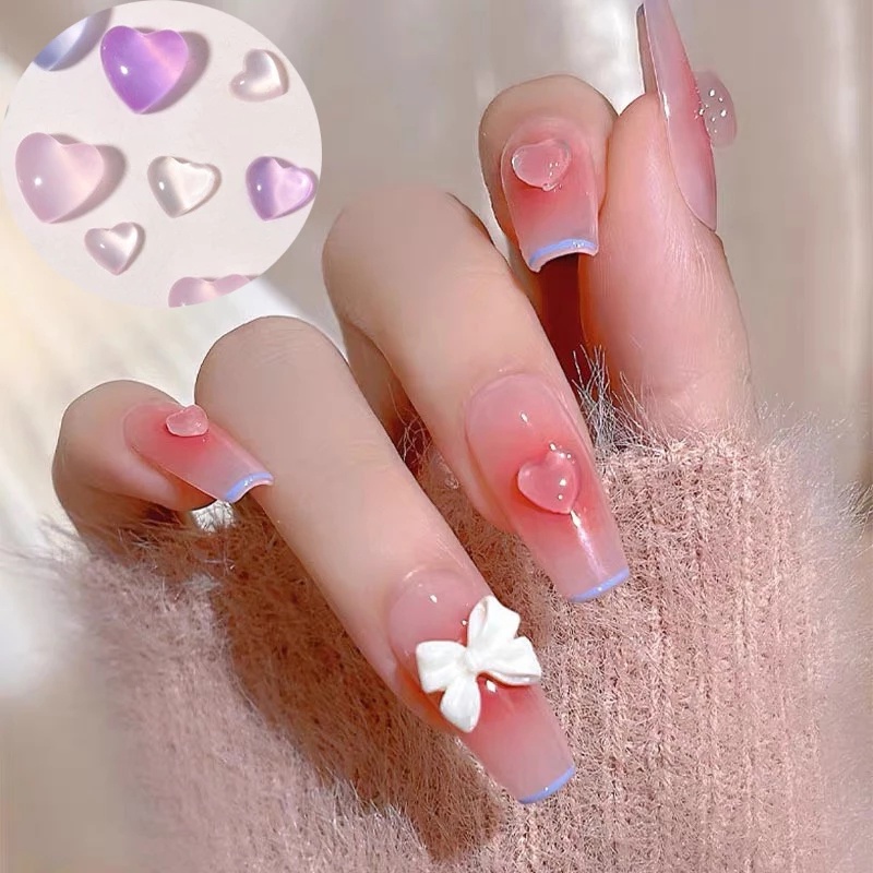 Hộp Phụ Kiện Trang Trí Móng Tay 7 Ngăn Nhiều Màu Sắc 3D