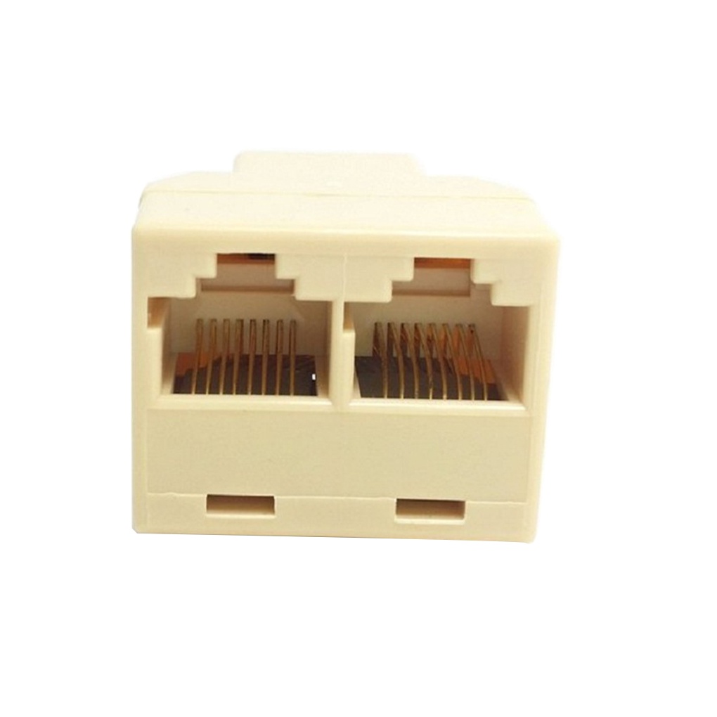 Đầu nối mở rộng chuyển đổi dây cáp mạng RJ45 1 sang 2 cổng Ethernet LAN dành cho nhà cửa văn phòng