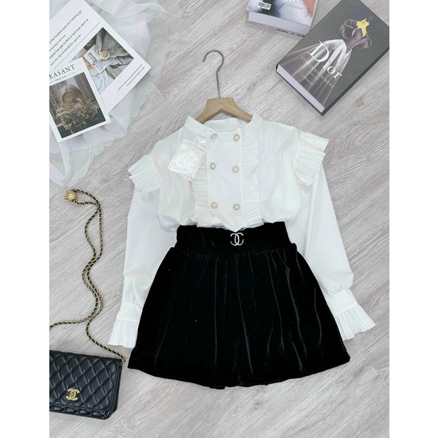 SET TIỂU THƯ CHÂN VÁY NHUNG