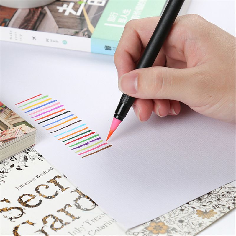 Set 20 Bút Lông Mềm Vẽ Màu Nước