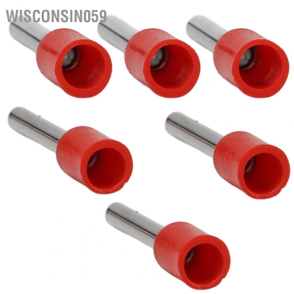 Wisconsin059 1000Pcs Insulated Pin Cord End Terminal Copper PVC Pre Terminals for Transportation Lighting