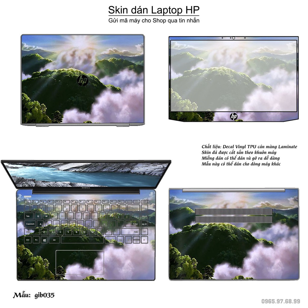 Skin dán Laptop HP in hình Ghibli movies (inbox mã máy cho Shop)